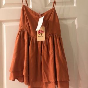 NWT entro Burnt Orange Camisole Size Medium